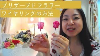 プリザーブドフラワー ワイヤリング 初心者にオススメの方法