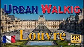 Urban Walking - Louvre / France - 4K (60fps) @UrbanWalking4K #urbanwalking #louvremuseum