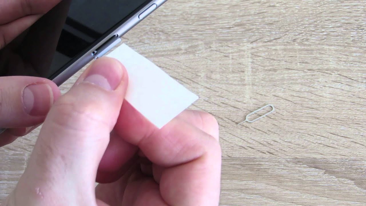 How To Remove A Stuck Sim Card From Iphone 6 Without Taking The Phone Apart Youtube