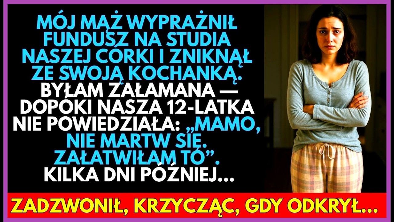 -Mamo, nie martw się. Załatwiłam to — 12-latka przechytrzyła ojca, który ukradł fundusz...