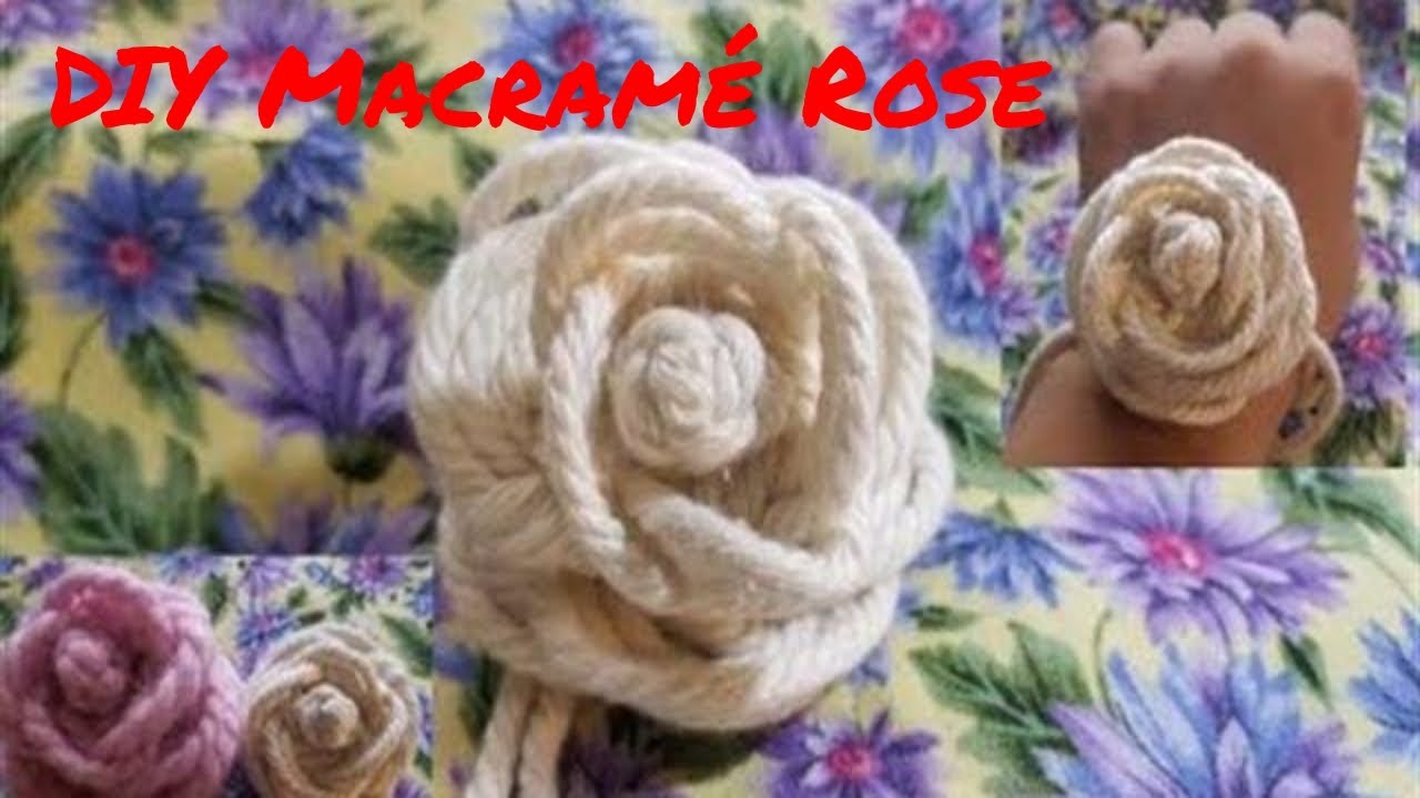 Download DIY Macramé Rose手编玫瑰教程☺(Chinese Button & Double Coins Knots) - YouTube