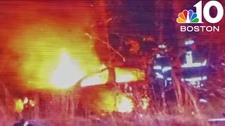 5 teens injured in fiery crash on Cape Cod