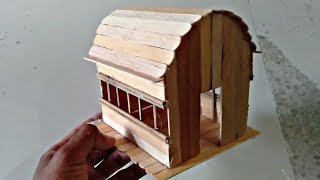 Cara Membuat Miniatur Rumah Hamster dari Stik Es Krim