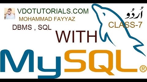 sql tutorial    learn how to use my sql select query in urdu and hindi