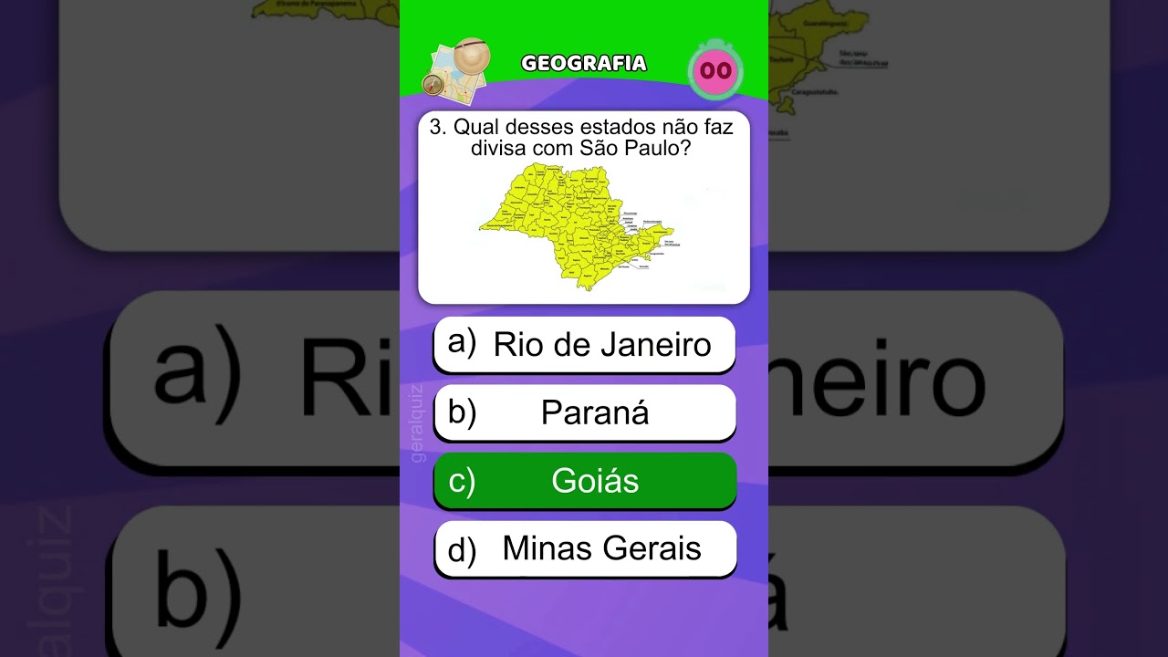 CONSEGUIU ACERTAR TODAS? 🤯🧠 #quiz #conhecimentosgerais #geografia #b