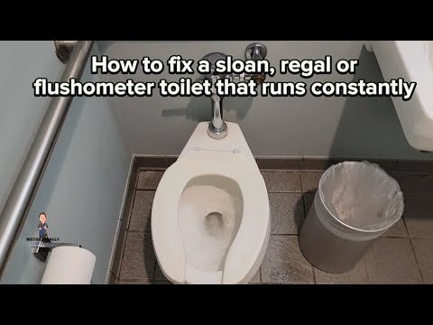How to fix a commercial toilet that runs constantly #sloan #flushometer #regal