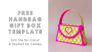 3 x Fashion Handbag Favor Boxes - Printable Party Favor Box