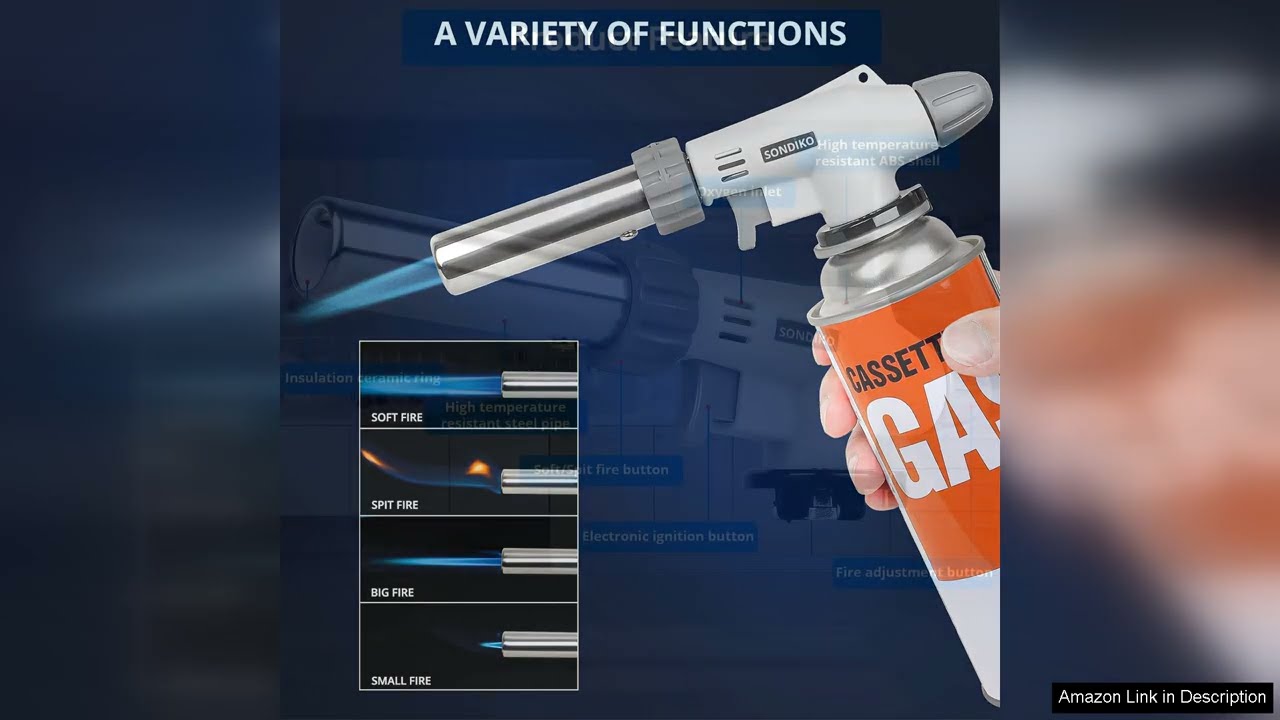 Sondiko Dual Flame Mode Butane Torch Head S516 Professional Grilling Tool Review