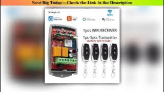 Tuya Universal Smart Wifi Gate Switch AC DC 7-32V 220V 2CH Rf 433/433.92 Mhz Relay Receiver Rem