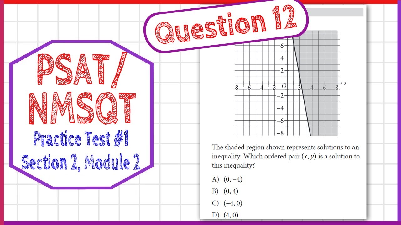 PSAT / NMSQT Question 12 from Practice Test 1 Section 2 Module 2 - YouTube