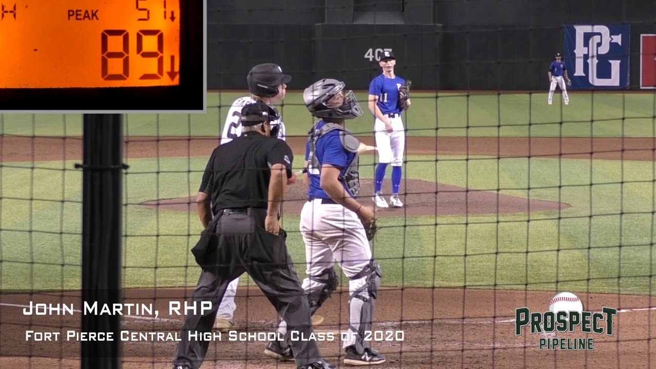 John Martin Prospect Video, RHP, Fort Pierce Central High School Class ...