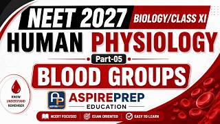 NEET 2027-Biology/Class XI | HUMAN PHYSIOLOGY-05 | Blood Groups. #neet #neetzoology