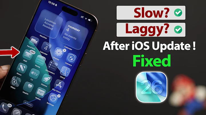 Fix - iPhone LAGGING and SLOW iOS 26 Update!