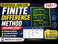 Finite Difference Method Explained Easily | Numerical Analysis Part 1 | Maths with Manju