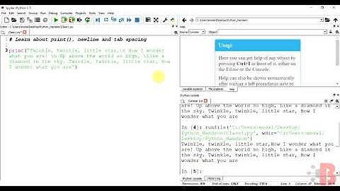 #2 Learn Print function in python with Twinkle Twinkle Little Star