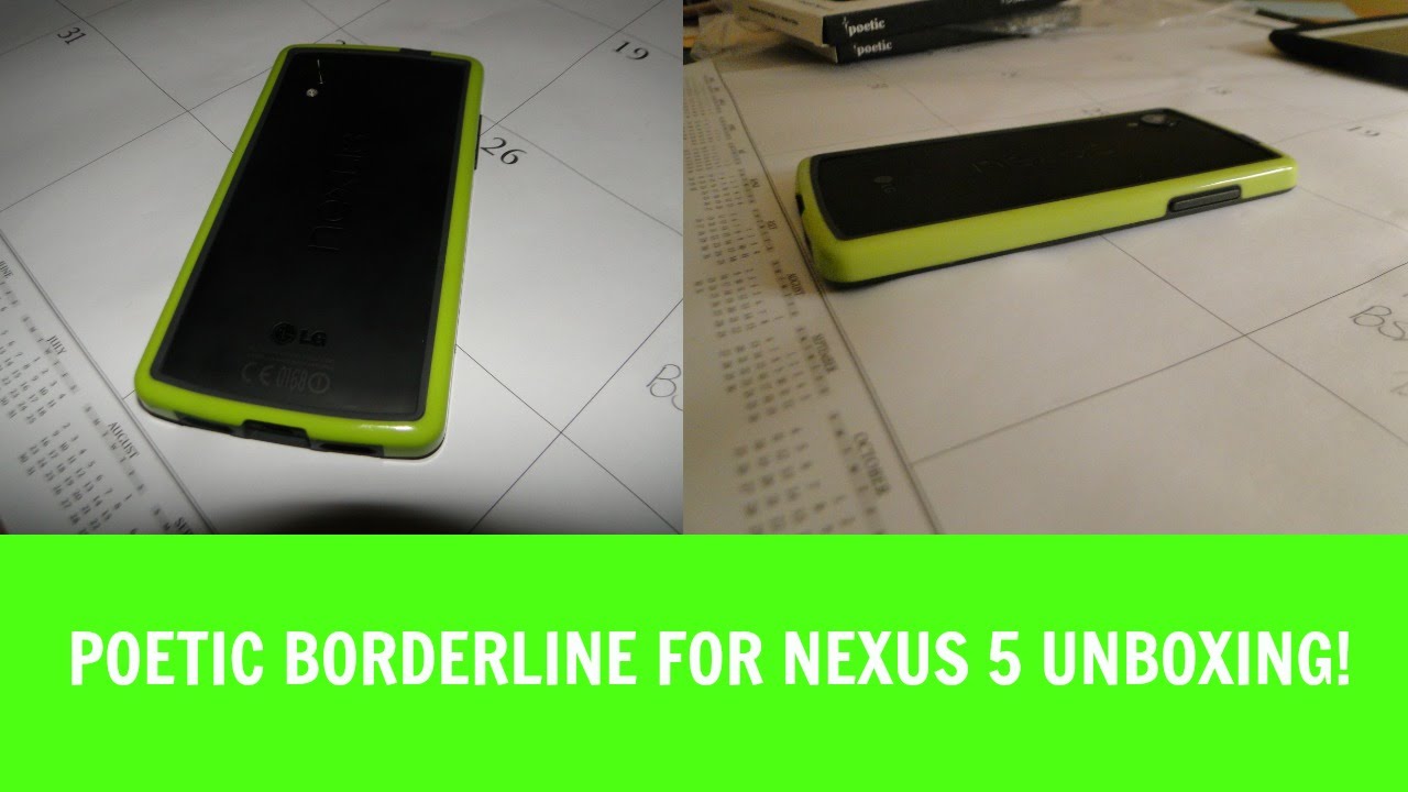 Poetic Borderline for Nexus 5 unboxing!