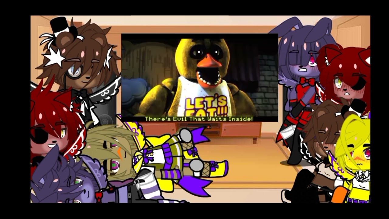 FNIA + FNAF 1 reacts to it's me || no thumbnail || Part 1/2 || FIRST VIDEO!!