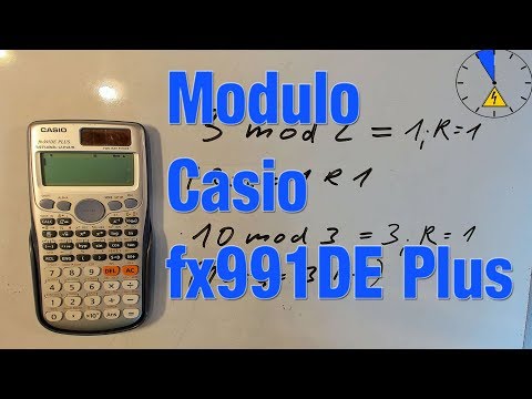 How to calculate modulo with the Casio FX-991 Plus modulo mod