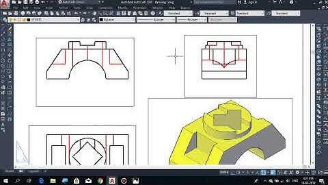 Cách xuất Bản vẽ 2D từ mô hình 3D chi tiết nhất ( AutoCAD 2020 )