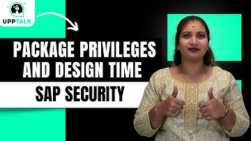 Sap Security Package Privileges & Design Time | SAP Security Administration Privileges HANA| Upptalk
