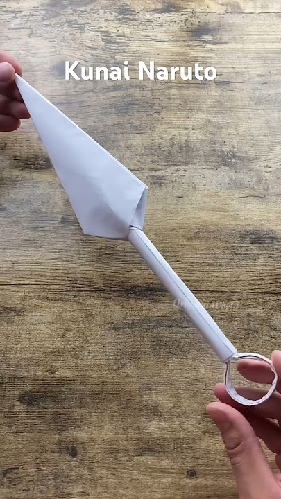 NARUTO KUNAI PAPER KNIFE NINJA TUTORIAL JAPANESE WEAPON PAPER CRAFT INSTRUCTIONS ORIGAMI WORLD ART