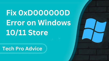 How to Fix the Microsoft Store 0xD000000D Error on Windows 10/11