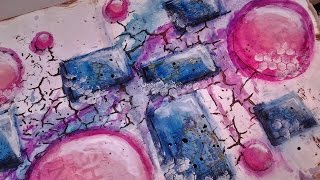Breaking Free - a mixed media art journal page