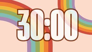 Celebrity 30 Minute Retro Rainbow  Timer Wealth