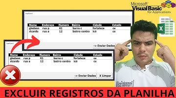 Excluir Registros Transferidos entre Listbox do LISTBOX e da PLANILHA, excluir da fonte de dados VBA