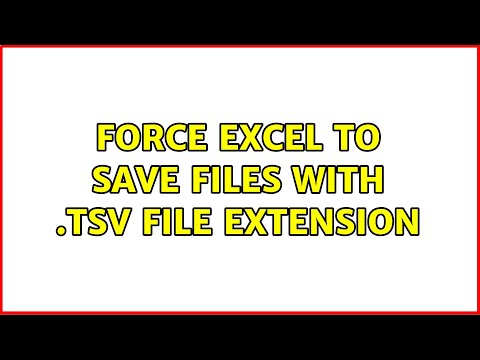 Force Excel to save files with .TSV file extension