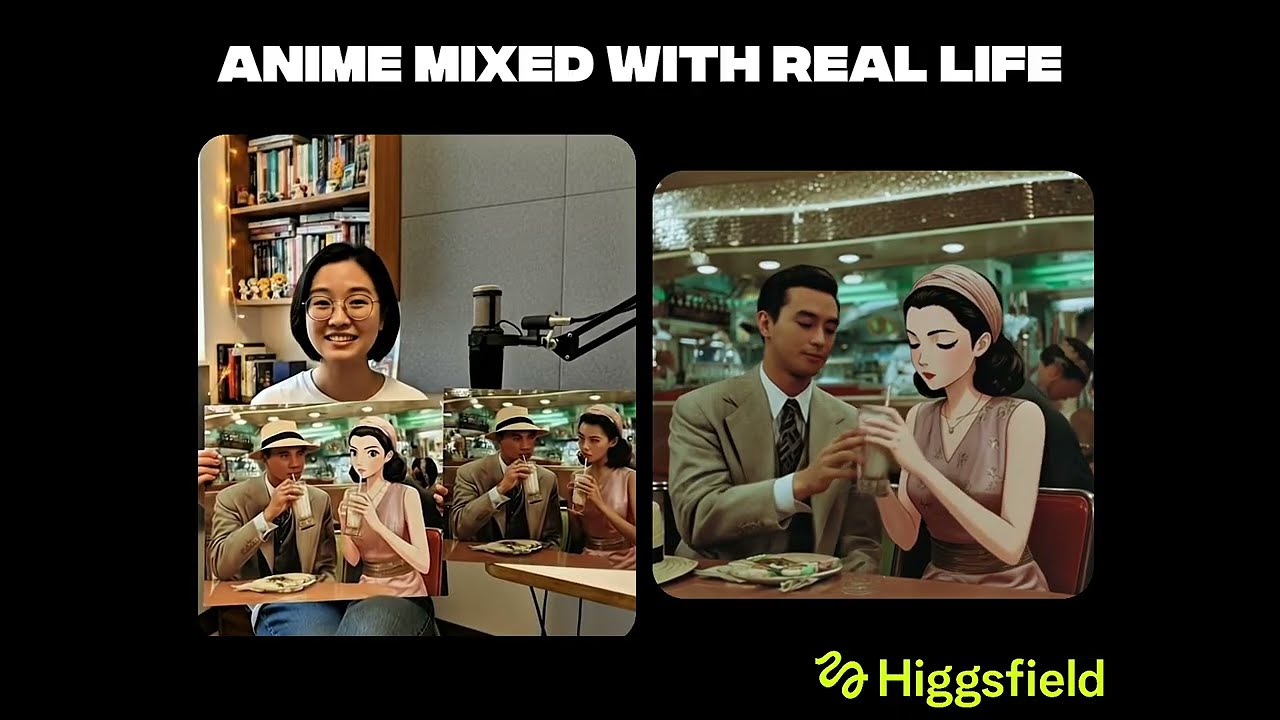 Mix anime with real life and animate your video using Higgsfield AI