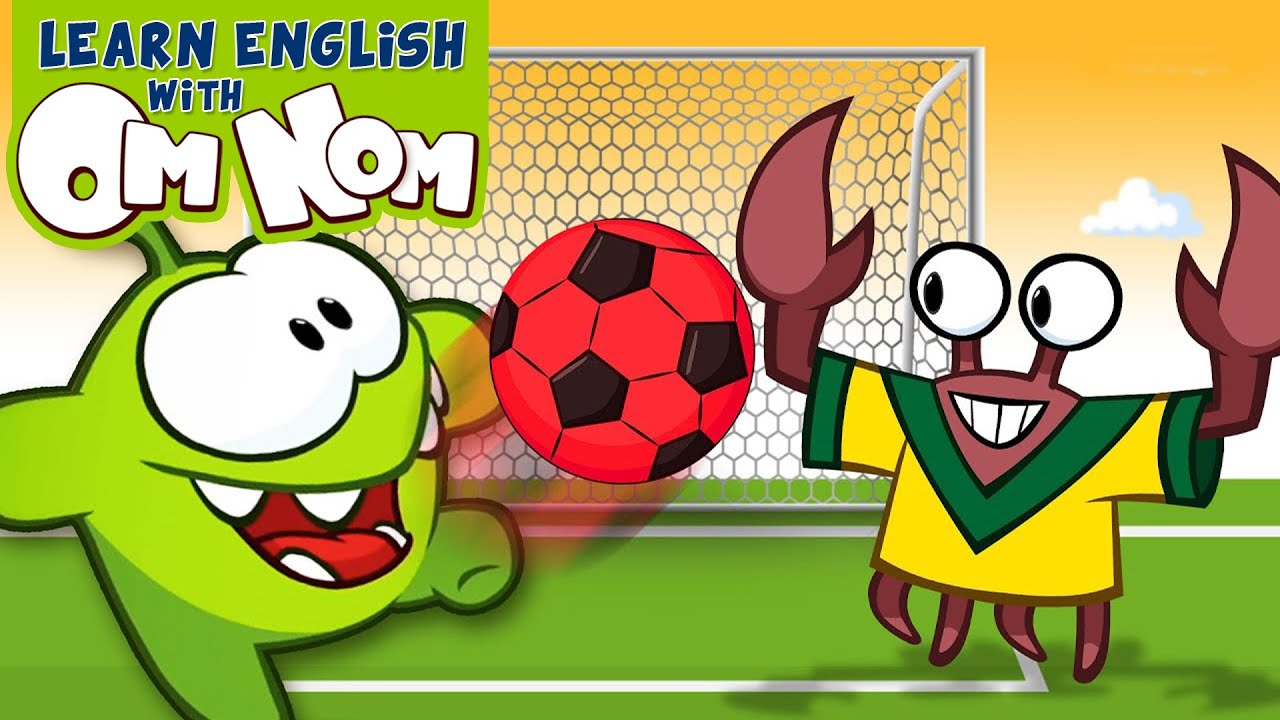 Om Nom Soccerball Adventure With Crabs | Educational Videos For Kids | Learning Colors With Om Nom