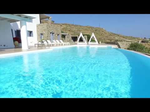 Dream Villa Mykonos Poolside view to Aegean Sea