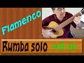 Flamenco  rumba  guitar solo with tab