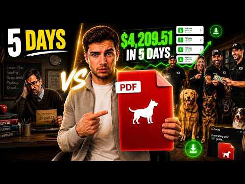 I Made a Teacher's Salary in 5 Days Selling PDFs to Dog Trainers (Using Claude AI)