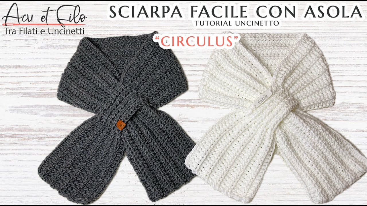 Tutorial Sciarpa O Scaldacollo Uncinetto Schemi Lana Scaldacollo