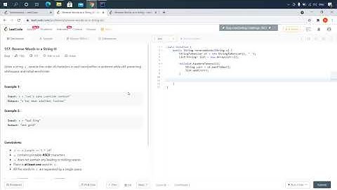 557 Reverse Words in a String III. Leetcode.com. Решение на Java