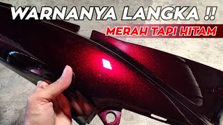 WARNA LANGKA !! MEMBUAT WARNA DARK RED WINE DARI CAT BUNGLON