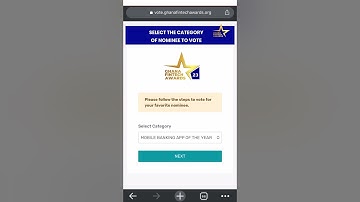 The Ghana Fintech Awards Online Voting Process