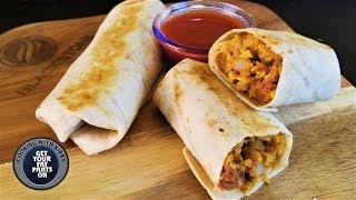 Potato Egg and Chorizo Burrito  Papas con Huevos y Chorizo  Blackstone Griddle