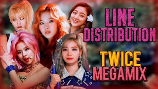 TWICE Megamix *Line Distribution* - All Songs Mashup (Title Tracks) [More & More, Fancy, Fanfare...]