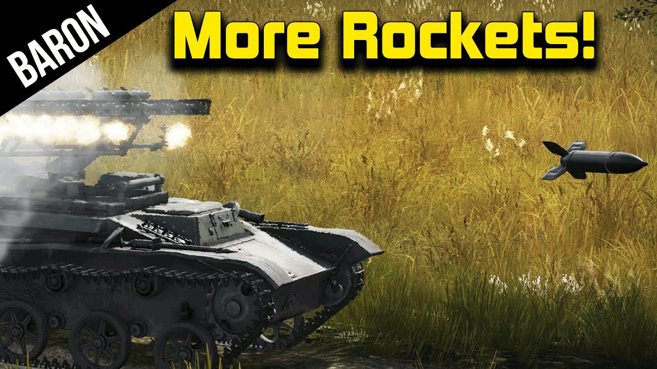 War Thunder NEW Rockets! BM824 Rocket Launcher, Sherman Calliope