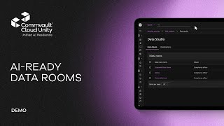 Build AI on Compliant Data with Commvault Data Rooms | Walkthrough