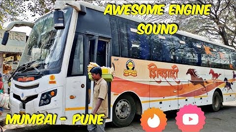 #SHIVSHAHI MSRTC | MUMBAI TO PUNE (SWARGATE) | FULL BUS JOURNEY | AWESOME ENGINE SOUND & DRIVING !!!