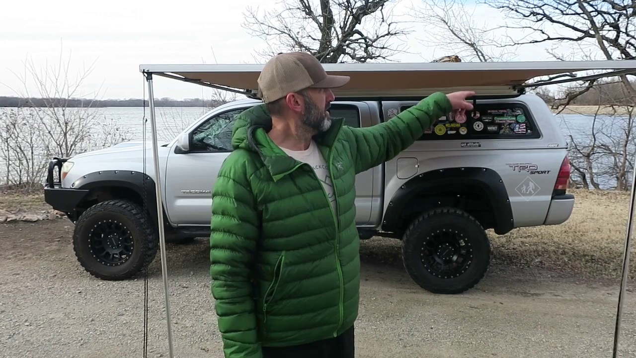 Truck Camping Arb Awning 2500 Setup And Breakdown Youtube