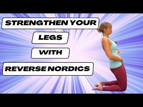 Leg exercises at home: Reverse nordics