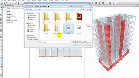 26 دمج ملفات السايف  information imported into an existing SAFE model