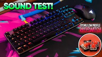 Tecware Phantom L Sound Test! (Red Low Profile Switches)