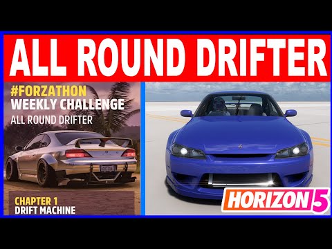 Forza Horizon 5 ALL ROUND DRIFTER Forzathon Weekly Challenge 2000 Nissan Silvia Spec-R