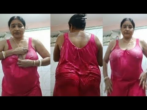 my first bathing vlog, Aunty bathing vlog /desi Aunty Bathing vlog